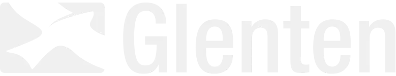 Glenten logo hvid