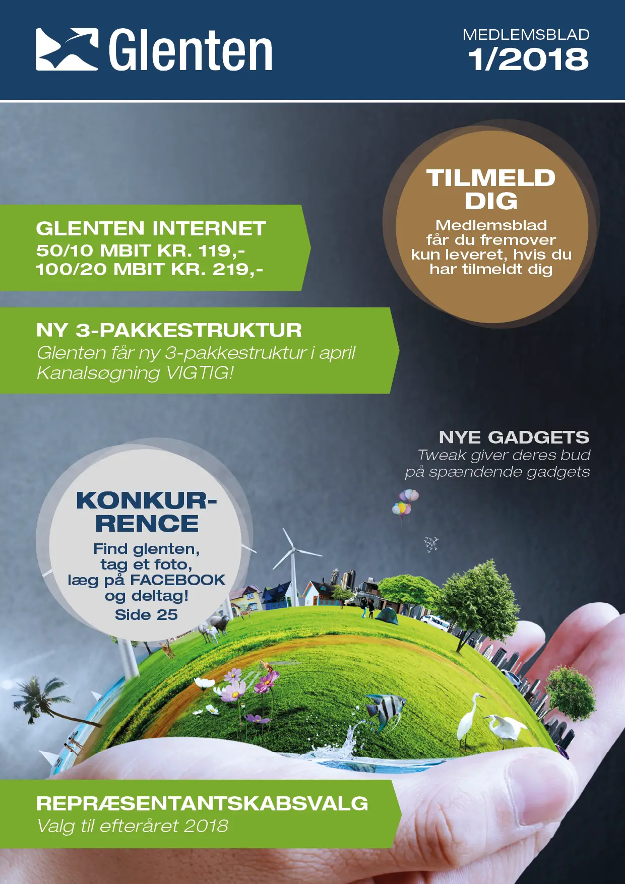 Glenten medlemsblad forside