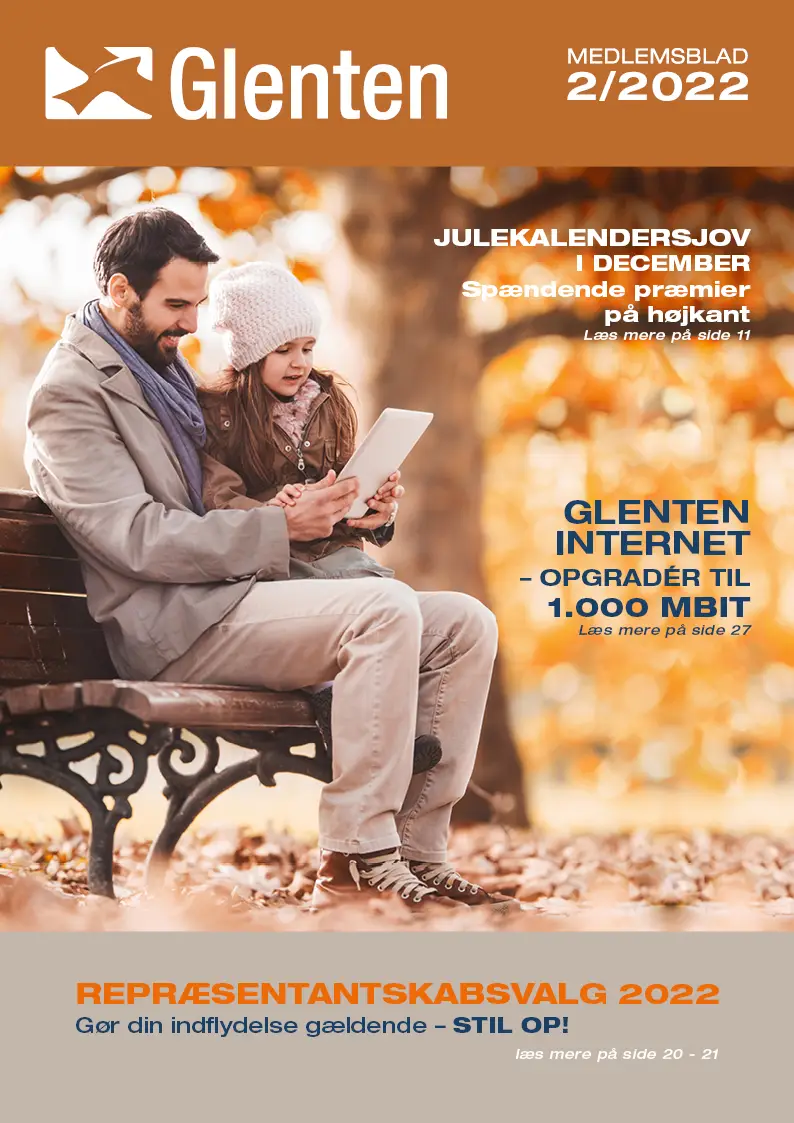 Forsiden fra Glenten medlemsblad fra efteråret 2022