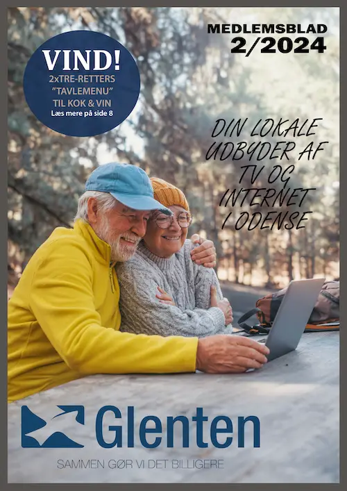 Forsiden fra Glenten medlemsblad fra oktober