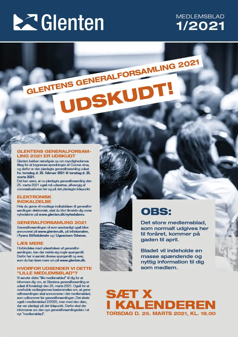 Glenten medlemsblad forside