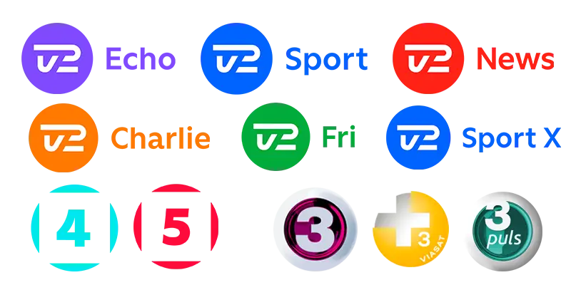 Oversigt over tv-kanaler inkluderet i Glentens tv-pakker